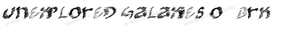 Unexplored Galaxies O -BRK-字体转换